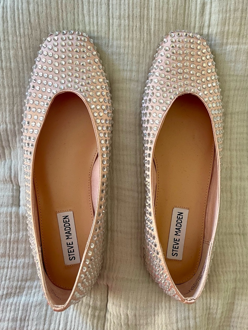 Steve Madden Crystal Studded Ballet Flats